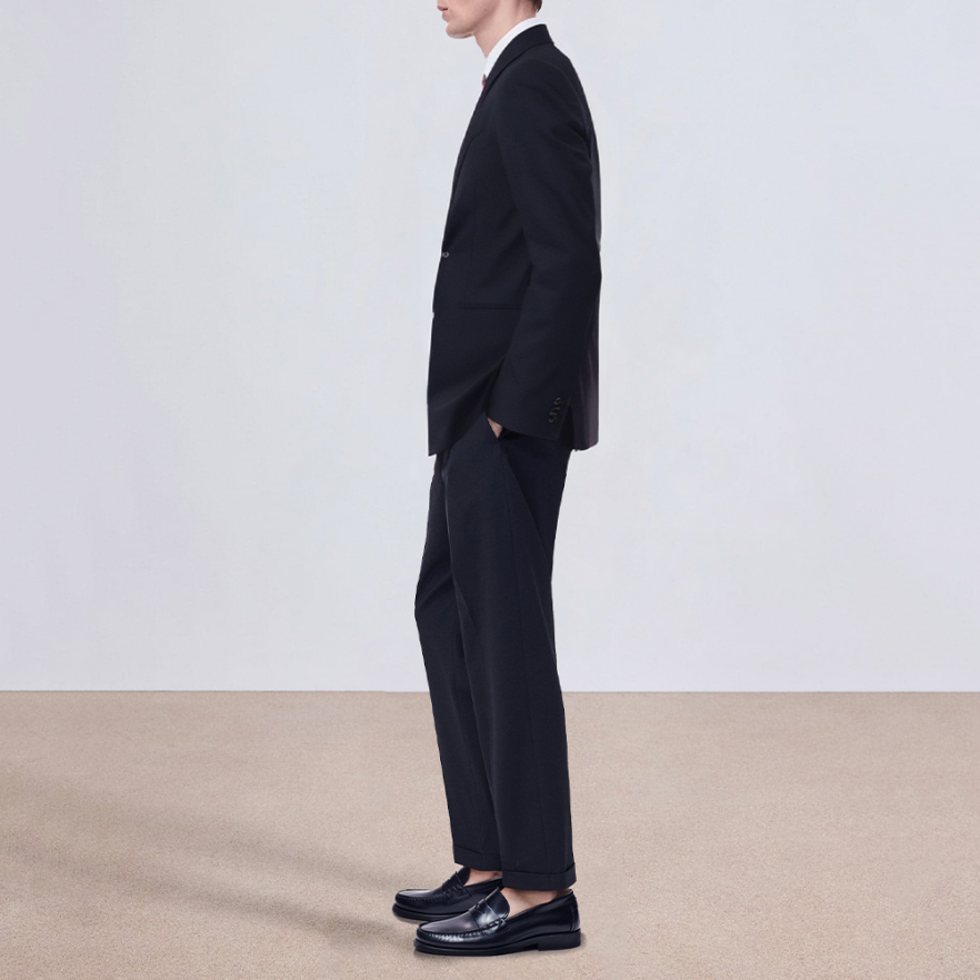 Black professional business men's suit jacket