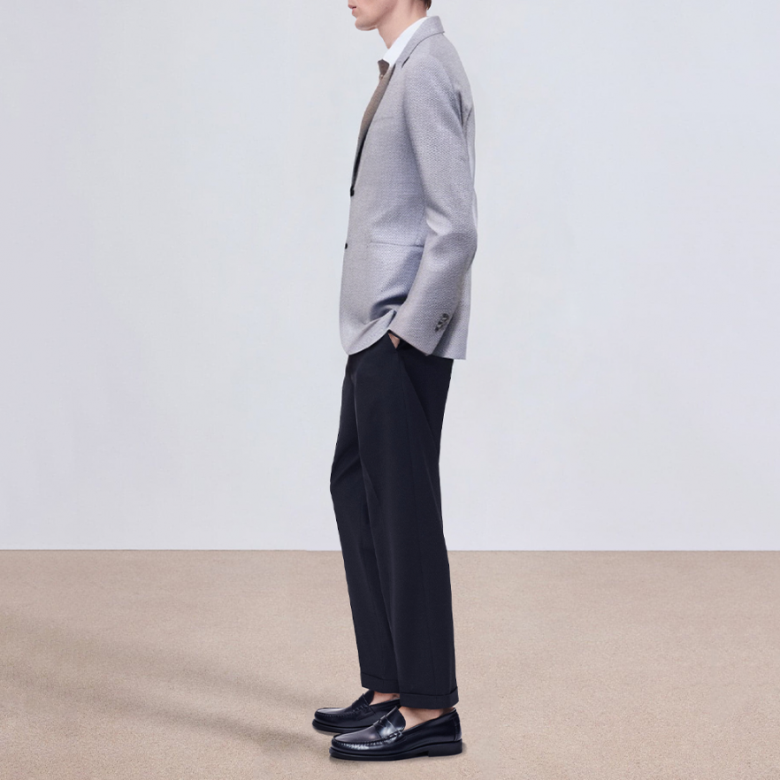 Men's shrink-proof and wrinkle-resistant suit jacket