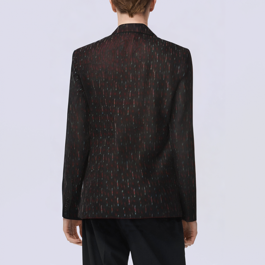 Fashion slim fit V-neck men's suit jacket