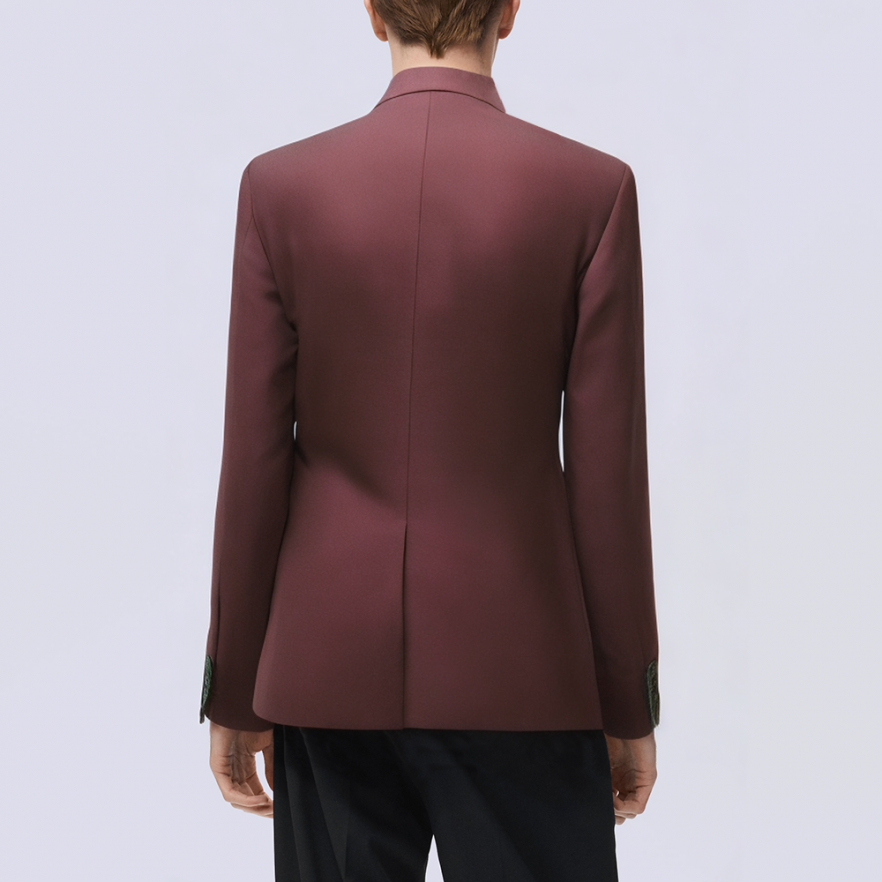 Single breasted lightweight summer men's suit jacket