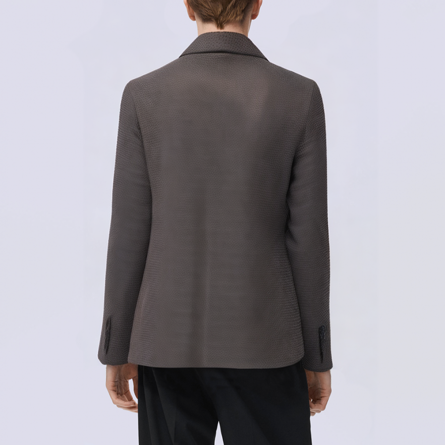 Houndstooth slim fit tweed men's suit jacket