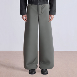 Grey oversized wide leg men's suit pants