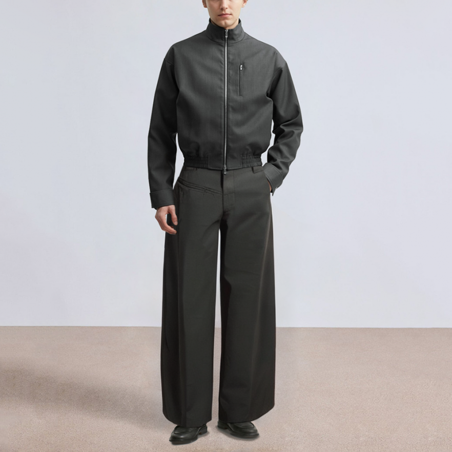 Summer loose and comfortable men's suit pants