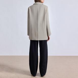Fashion lapel long sleeve ladies suit jacket