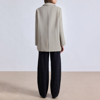 Fashion lapel long sleeve ladies suit jacket