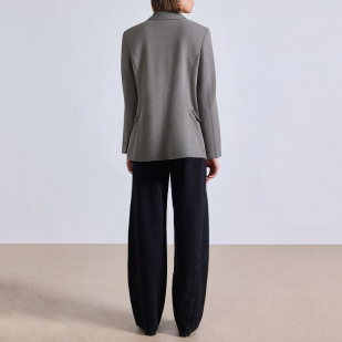 New grey fashion button ladies suit jacket