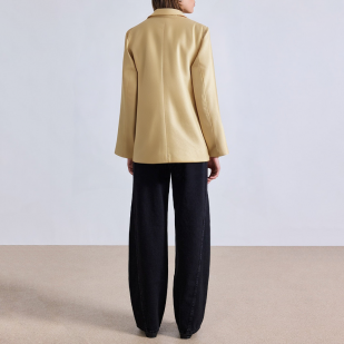 Long sleeve ladies blazer with shoulder pads
