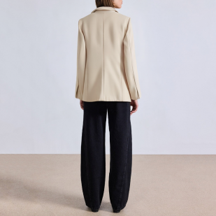 Women's single button front slit blazer