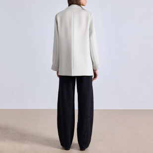 Fashionable white single button women's blazer
