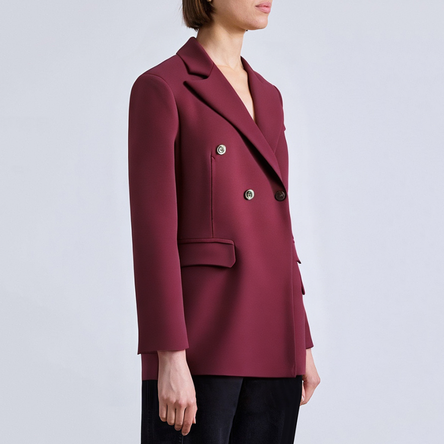 Vintage loose double breasted women's suit jacket