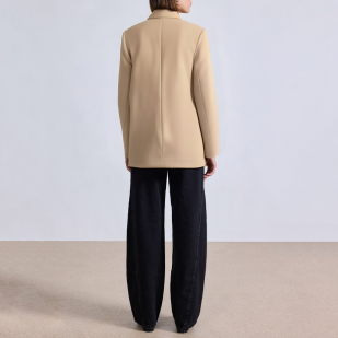 Versatile single button long sleeve women's suit jacket