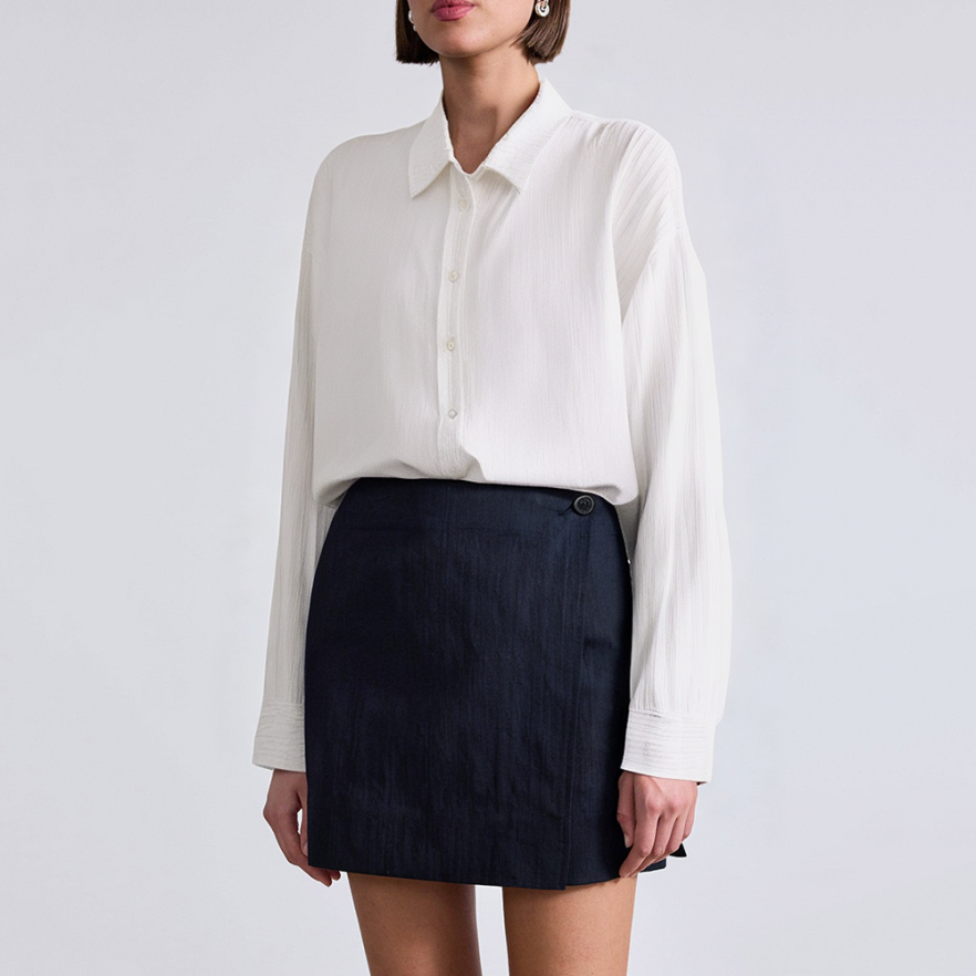 White loose striped ladies business formal suit