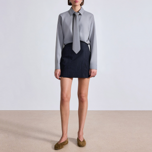 Gray button loose women's business formal suit
