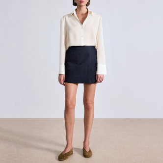 Beige V-neck long-sleeve women's business formal suit