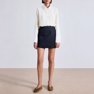 Simple beige loose women's professional formal wear