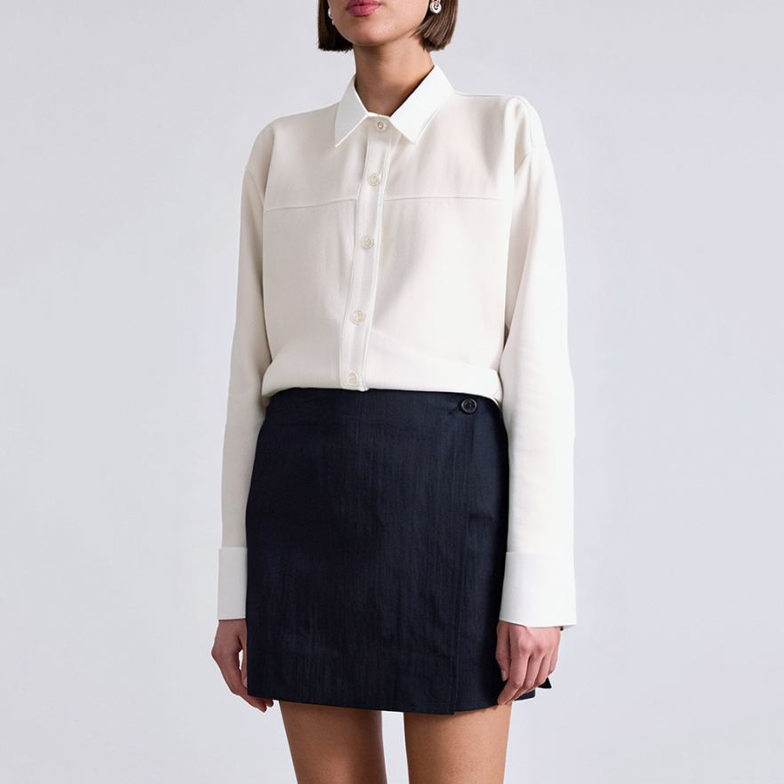 Simple beige loose women's professional formal wear