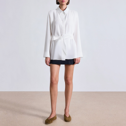 High quality white long-sleeved women's business suit