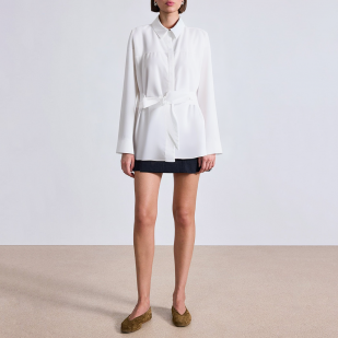High quality white long-sleeved women's business suit