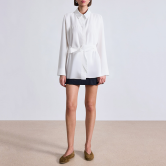 High quality white long-sleeved women's business suit