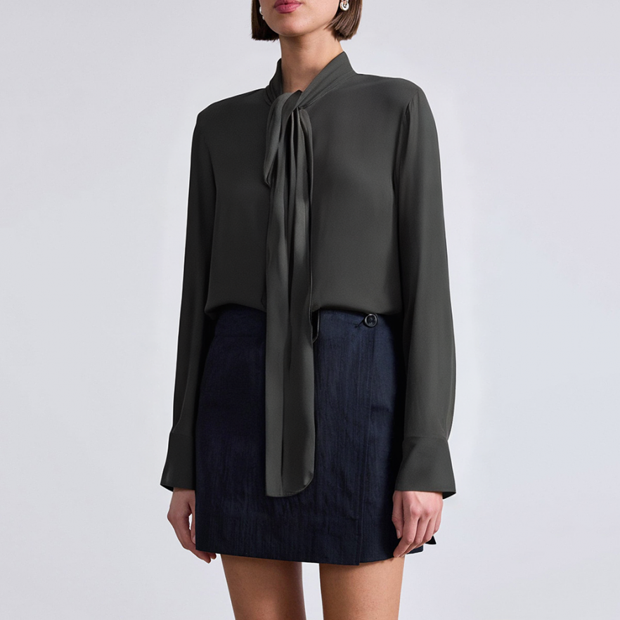 New bow long-sleeved women's business suit