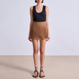 Elegant high waist slim fit ladies skirt