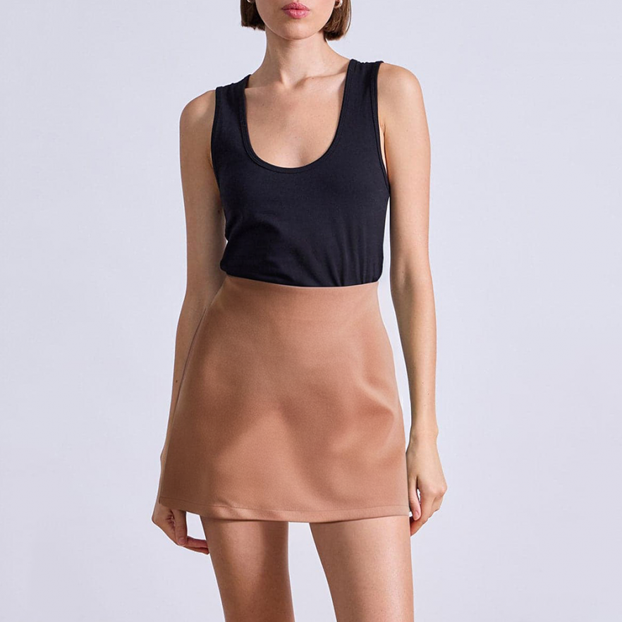Elegant high waist slim fit ladies skirt