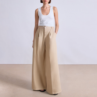 Elegant loose wide-leg women's suit pants